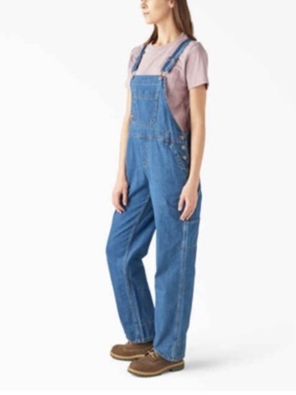 Dickies Relaxed Fit Bib Overalls Stonewashed Blue plus size 2X 2XL NWT